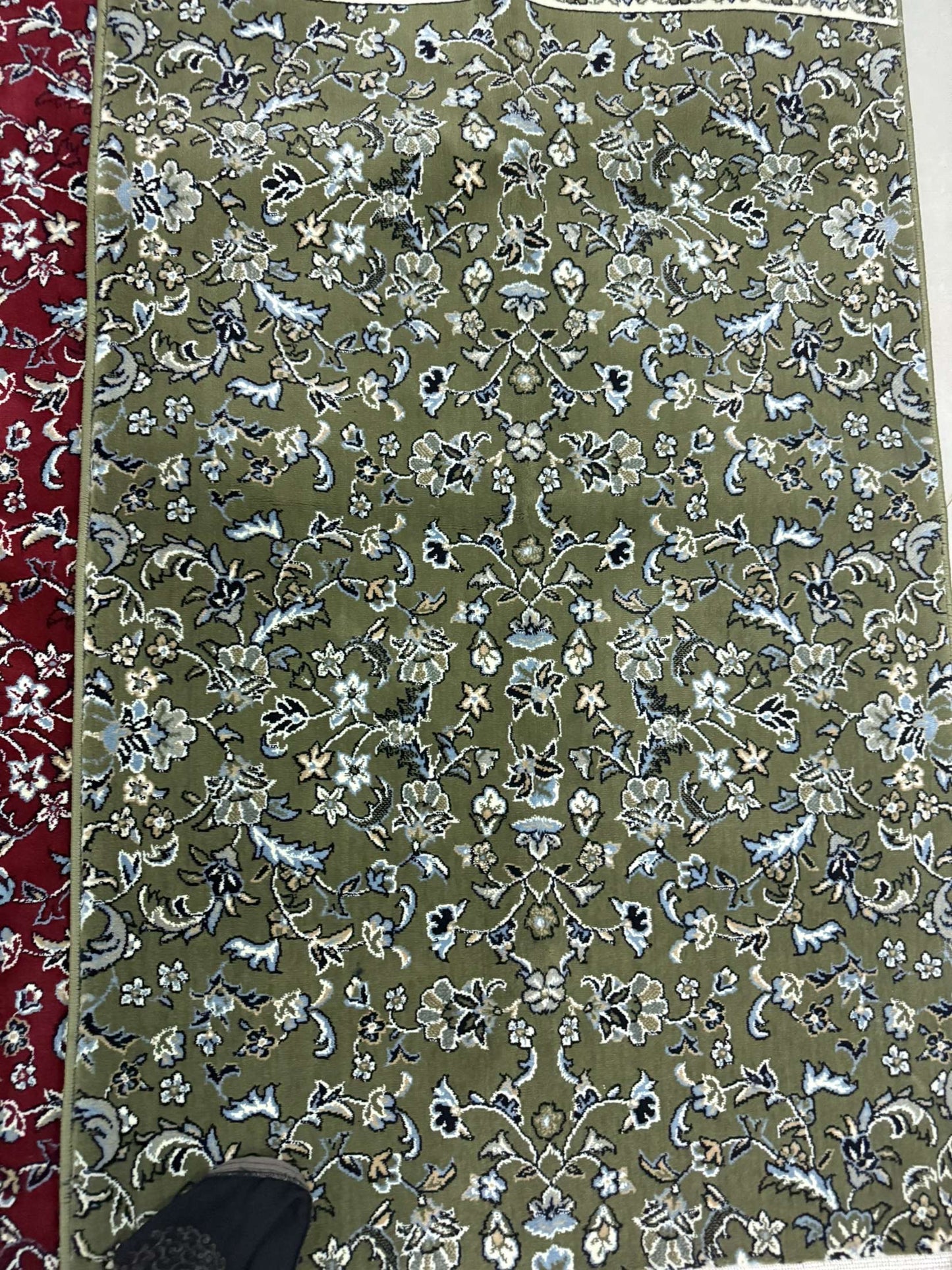 Tapis de Prière nabawi rouge et vert  al munawara